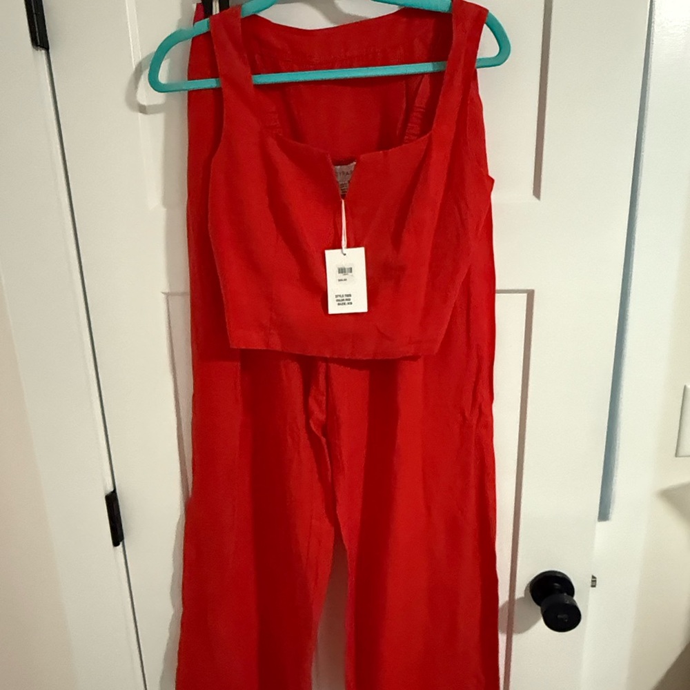 Lucy Paris Bold Red Jumpsuit